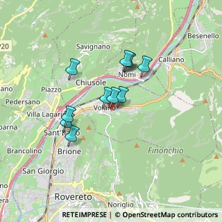 Mappa Via Camposala, 38060 Volano TN, Italia (1.36091)