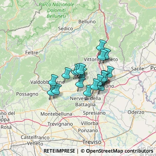 Mappa Piazza Liberta', 31053 Pieve di Soligo TV, Italia (9.1765)