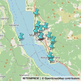 Mappa Via Tommaso Grossi, 23826 Mandello del Lario LC, Italia (1.29929)