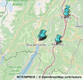 Mappa Via P. Leonardi, 38062 Arco TN, Italia (8.87538)