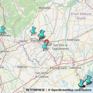Mappa Via Palazzine di Sotto, 33080 Fiume Veneto PN, Italia (28.86533)