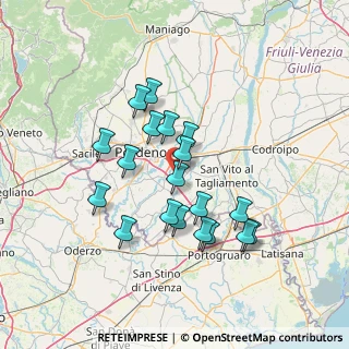 Mappa Via Palazzine di Sotto, 33080 Fiume Veneto PN, Italia (12.38053)