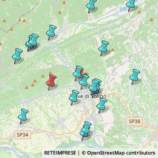 Mappa Via Lino Toffolin, 31053 Pieve di Soligo TV, Italia (4.8265)