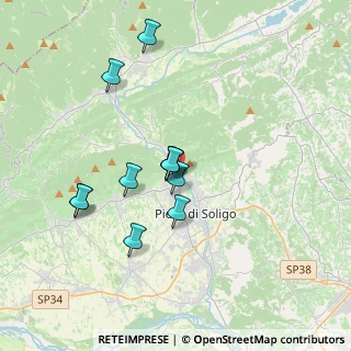 Mappa Via Lino Toffolin, 31053 Pieve di Soligo TV, Italia (3.13091)