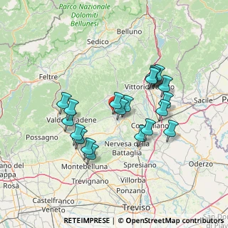 Mappa Via Lino Toffolin, 31053 Pieve di Soligo TV, Italia (12.7095)