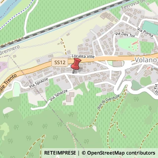 Mappa Via Spiazze, 28, 38060 Volano TN, Italia, 38060 Volano, Trento (Trentino-Alto Adige)
