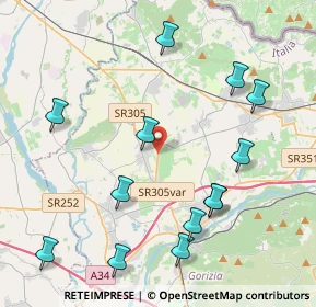 Mappa S.R. 305 Ver. Km 5+200, 34070 Mariano del Friuli GO, Italia (4.64615)