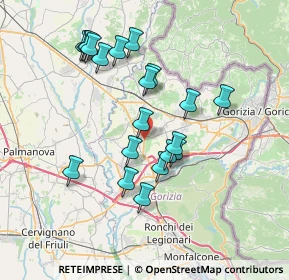 Mappa S.R. 305 Ver. Km 5+200, 34070 Mariano del Friuli GO, Italia (6.7425)