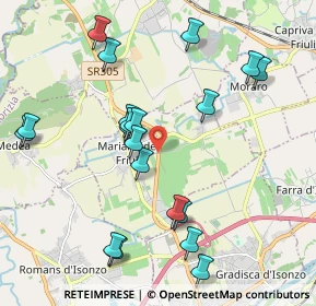 Mappa S.R. 305 Ver. Km 5+200, 34070 Mariano del Friuli GO, Italia (2.113)