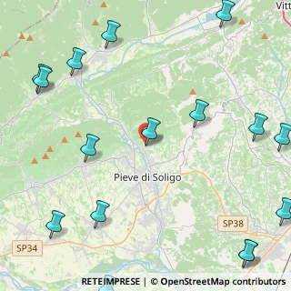 Mappa Via Brigata Cadore, 31053 Pieve di Soligo TV, Italia (6.80059)