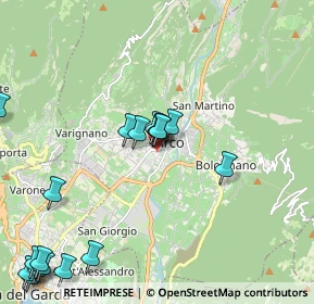 Mappa Via Baden Powell, 38062 Arco TN, Italia (2.53889)