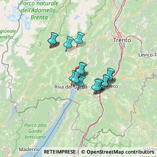 Mappa 38062 Arco TN, Italia (10.28222)