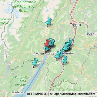 Mappa 38062 Arco TN, Italia (8.6515)