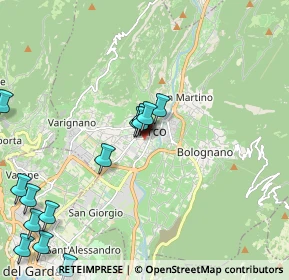 Mappa P.za Vicenza, 38062 Arco TN, Italia (2.38667)