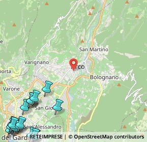 Mappa 38062 Arco TN, Italia (3.90778)