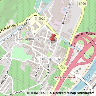 Mappa Via Gaetano Donizetti, 14, 38060 Rovereto, Trento (Trentino-Alto Adige)