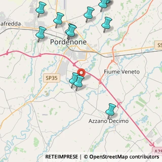 Mappa Via Vallon, 33082 Azzano decimo PN, Italia (5.71357)