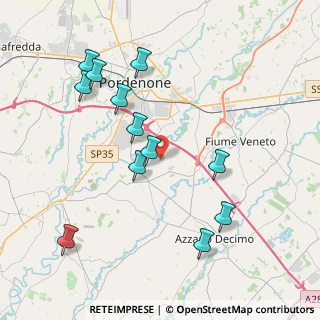 Mappa Via Vallon, 33082 Azzano decimo PN, Italia (4.14333)