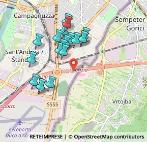 Mappa Stazione Confinaria S. Andrea, 34170 Gorizia GO, Italia (0.8175)