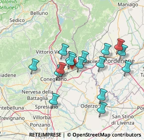 Mappa 31010 Godega di Sant'Urbano TV, Italia (12.42125)