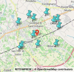 Mappa 31010 Godega di Sant'Urbano TV, Italia (1.95583)