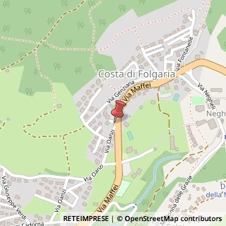 Mappa Via A. Maffei, 50, 38064 Folgaria, Trento (Trentino-Alto Adige)