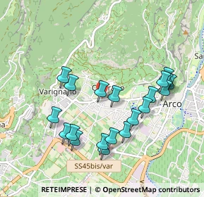 Mappa Via S. Marcello, 38062 Arco TN, Italia (0.938)