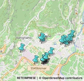 Mappa Via S. Marcello, 38062 Arco TN, Italia (0.9775)