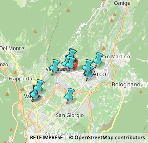 Mappa Via S. Marcello, 38062 Arco TN, Italia (1.24333)