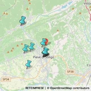 Mappa Via Drio Cisa, 31053 Pieve di Soligo TV, Italia (3.2075)