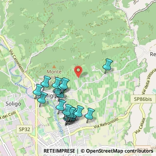 Mappa Via Drio Cisa, 31053 Pieve di Soligo TV, Italia (1.0935)