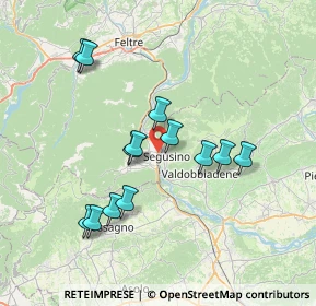 Mappa Strada Regionale, 32030 Alano di Piave BL, Italia (6.75308)
