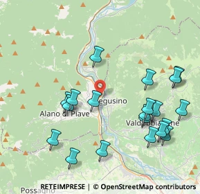 Mappa Strada Regionale, 32030 Alano di Piave BL, Italia (4.471)