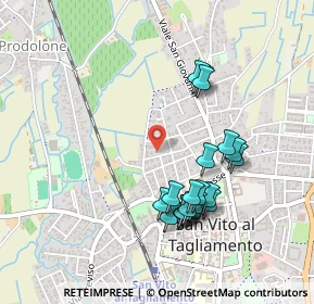 Mappa Via Alessandro la Marmora, 33078 San Vito al Tagliamento PN, Italia (0.449)