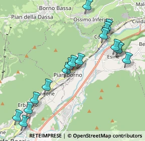 Mappa Via Nazionale, 25052 Piamborno BS, Italia (2.23706)