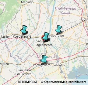 Mappa Via Bellunello, 33078 San Vito al Tagliamento PN, Italia (9.6555)
