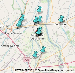 Mappa Via Bellunello, 33078 San Vito al Tagliamento PN, Italia (5.02611)