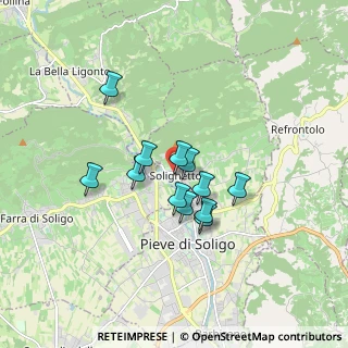 Mappa VIA BRANDOLINI, 31053 Pieve di Soligo TV, Italia (1.24667)