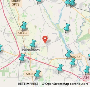 Mappa Via Strada Militare, 33057 Palmanova UD, Italia (6.6255)