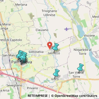 Mappa Via Strada Militare, 33057 Palmanova UD, Italia (2.58083)