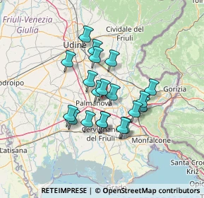 Mappa Via Strada Militare, 33057 Palmanova UD, Italia (10.393)