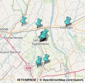 Mappa Via Brigata Veneziano, 33078 San Vito al Tagliamento PN, Italia (4.98813)