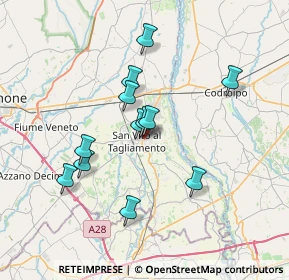 Mappa Via Brigata Veneziano, 33078 San Vito al Tagliamento PN, Italia (6.075)