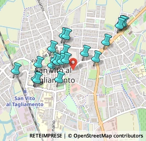 Mappa Via Anton Lazzaro Moro, 33078 San Vito al Tagliamento PN, Italia (0.421)