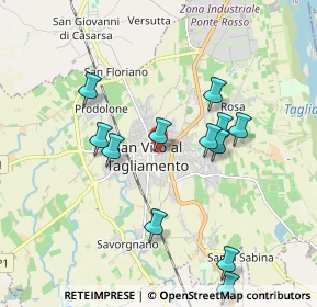 Mappa Via Anton Lazzaro Moro, 33078 San Vito al Tagliamento PN, Italia (1.83333)