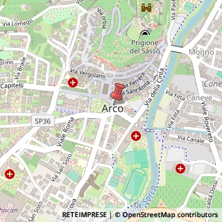 Mappa Via Guglielmo Marconi, 23, 38062 Arco, Trento (Trentino-Alto Adige)