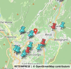Mappa Via S. Cristoforo, 38062 Arco TN, Italia (2.20722)