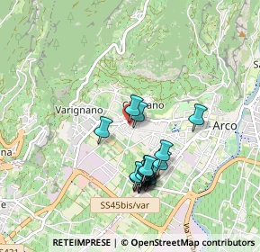 Mappa Via S. Cristoforo, 38062 Arco TN, Italia (0.8275)