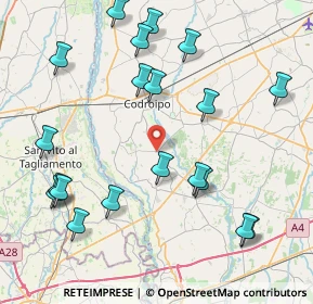 Mappa Via Erminia, 33030 Codroipo UD, Italia (9.4655)