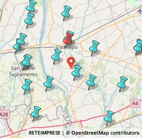 Mappa Via Erminia, 33033 Codroipo UD, Italia (9.9005)